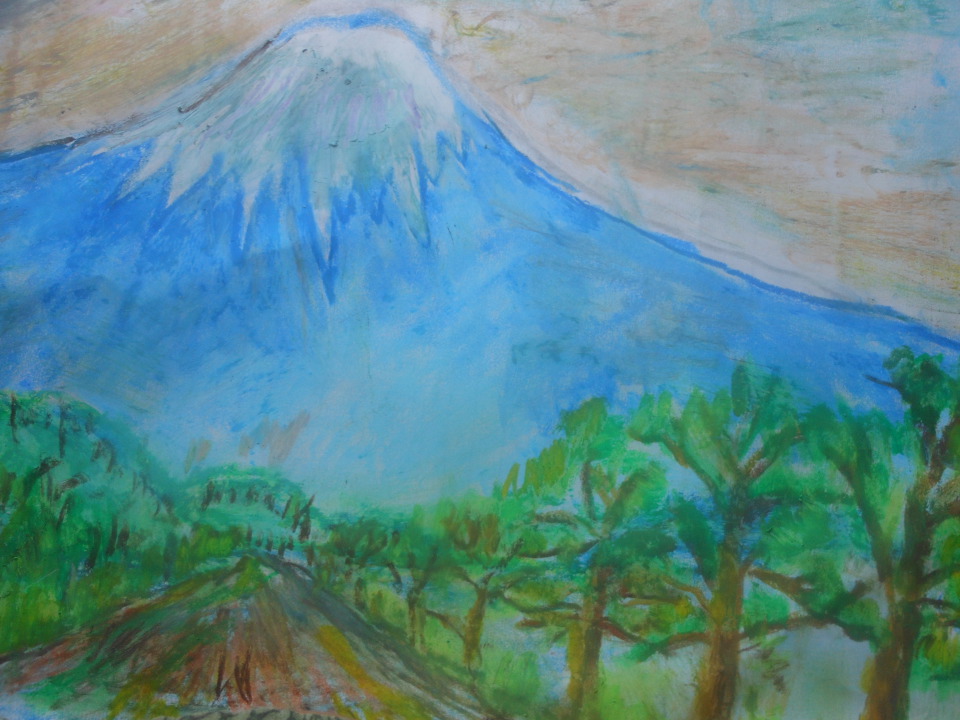 富士の山　生きる勇気に　三保の松